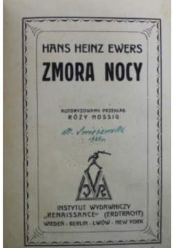 Zmora nocy 1922 r.