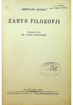 Zarys filozofji 1939 r.