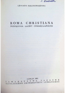 Roma Christiana. Podręcznik Łaciny Chrześcijańskiej