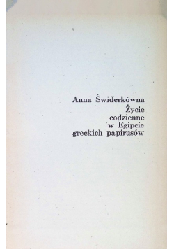 Życie codzienne w Egipcie greckich papirusów