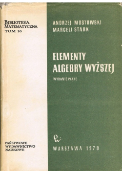 Elementy algebry wyższej