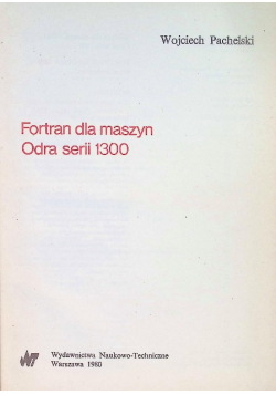 Fortran dla maszyn Odra serii 1300