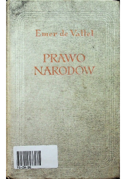 Prawo narodów, Tom I