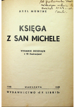 Księga z San Michele 1948r.