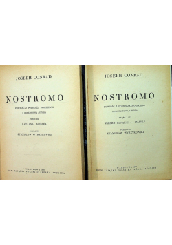 Nostromo Tom 1 do 3 1928 r