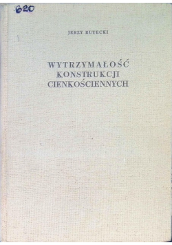 Wytrzymałość konstrukcji cienkościennych