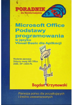 Microsoft Office Podstawy Programowania W Języku Visual Basic Dla Aplikacji