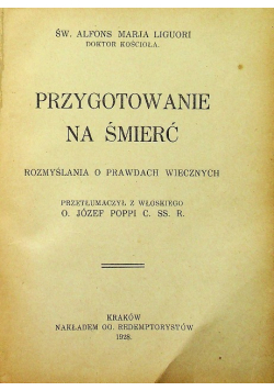 Przygotowanie na śmierć 1928 r.