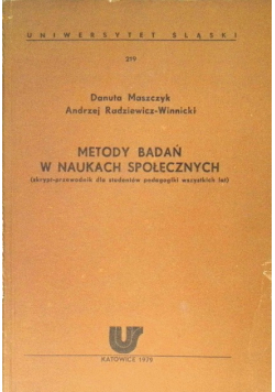 Metody badań w naukach społecznych