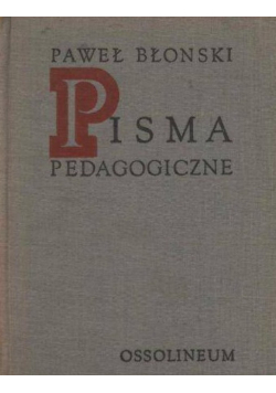 Pisma pedagogiczne