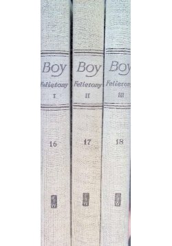 Boy Żeleński Felietony Tom 1 do 3
