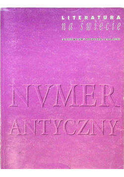 Literatura na świecie Nr 8 - 9 / 96