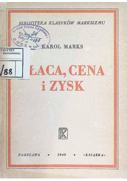 Płaca cena i zysk 1949 r.