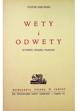 Wety i odwety