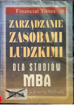 Zarządzanie zasobami ludzkimi dla studiów MBA