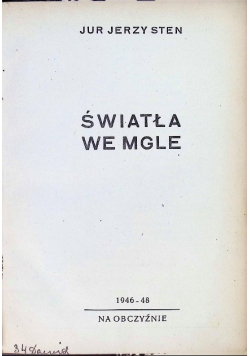 Światła we mgle, na obczyźnie 1946-1948 1948r.