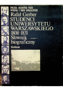Studenci Uniwersytetu Warszawskiego 1808 - 1831