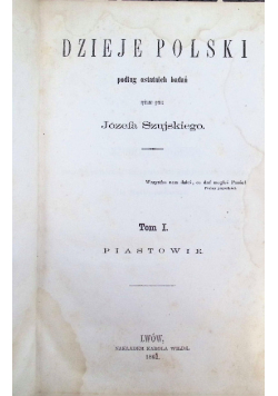 Dzieje Polski Tom I 1862 r.