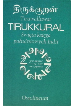 Tirukkural  Święta księga południowych Indii