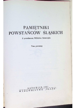 Pamiętniki powstańców śląskich