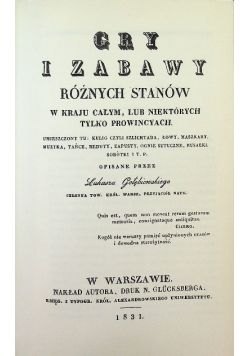 Gry i zabawy różnych stanów