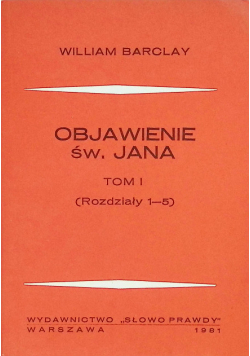 Objawienie Św Jana Tom I