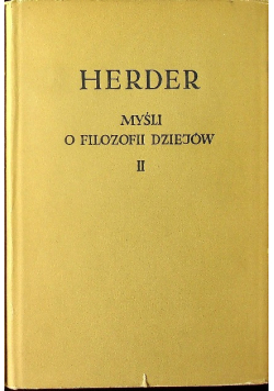 Myśli o filozofii dziejów Tom II