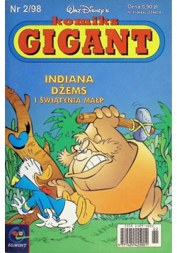Komiks Gigant Nr 2 Indiana Dżems I Świątynia Małp
