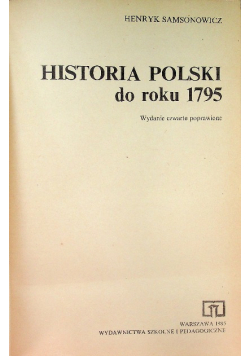 Historia Polski do roku 1795