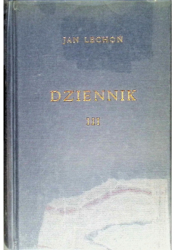 Lechoń Dziennik Tom III