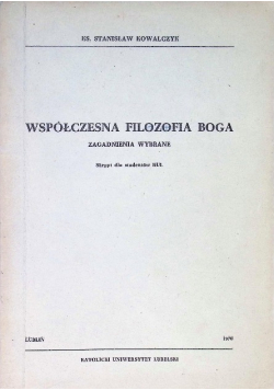 Współczesna filozofia Boga