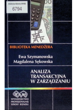 Analiza transakcyjna w zarządzaniu
