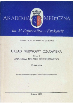 Układ nerwowy człowieka anatomia układu obwodowego Część 1