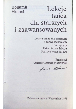 Lekcje tańca dla starszych i zaawansownych