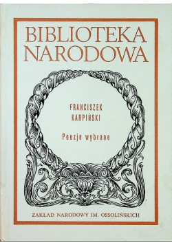 Karpiński Poezje wybrane
