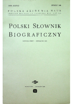 Polski słownik biograficzny Zeszyt 146