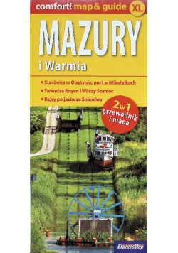 Mazury i Warmia laminowany map&guide (2w1: przewodnik i mapa)