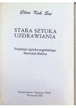 Stara sztuka uzdrawiania