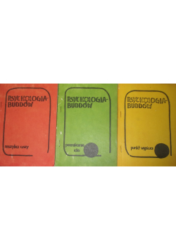Psychologia Buddów  Tom 1 do 3