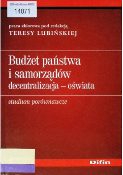 Budżet państwa i samorządów