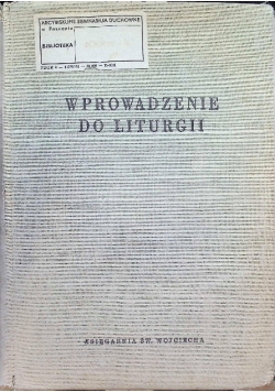 Wprowadzenie do liturgii