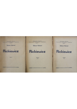 Mickiewicz Tom 1 do 3 1948 r.
