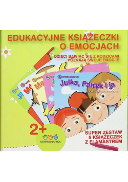 Edukacyjne książeczki o emocjach super zestaw 5 książeczek z flamastrem