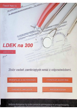LDEK na 200 Tom 1 Zbiór zadań zamkniętych wraz z odpowiedziami
