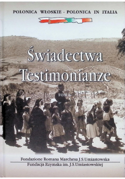 Świadectwa Testimonianze Tom V