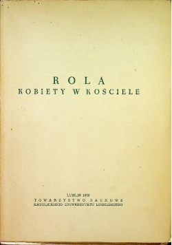 Rola kobiety w kościele