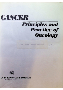 Cancer Principles & Practice of oncology