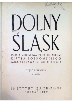 Dolny Śląsk Tom 1 1948 r.