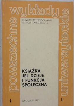 Książka jej dzieje i funkcja społeczna
