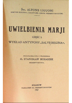 Uwielbienia Marji 1927 r.